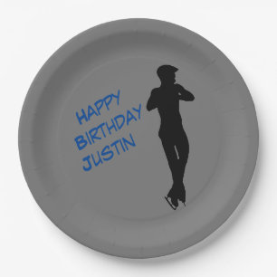 Assiettes En Carton Garçons Patinage artistique Bonne Plaques papier d