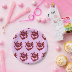 Assiettes En Carton Gâteau d'anniversaire Coquette Zodiaque Bélier