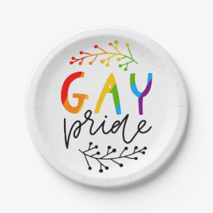 Assiettes En Carton Gay pride