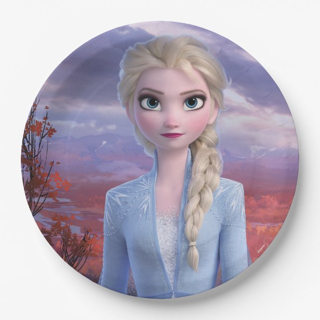 Assiettes En Carton Gelé 2| Elsa - Diriger avec le courage (Devant)