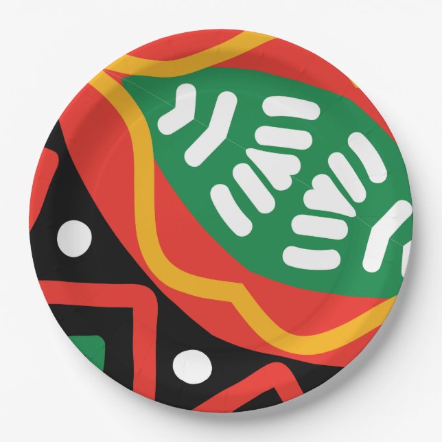 Assiettes En Carton Géographie du Mois de l'histoire noire (Devant)