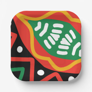 Assiettes En Carton Géographie du Mois de l'histoire noire