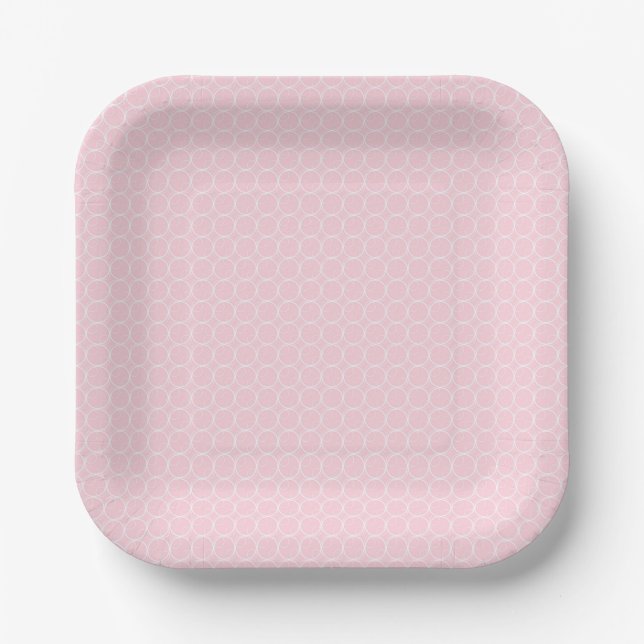 Assiettes En Carton Géographique ROK Et Blanc (Recto)