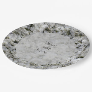 Assiettes En Carton Géologie White Granite Rock Textes