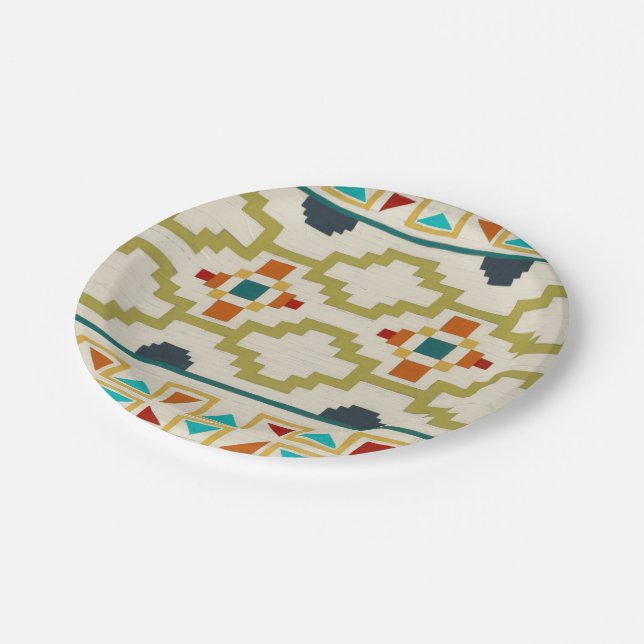 Assiettes En Carton Géométrie du sud-ouest I (Angle)