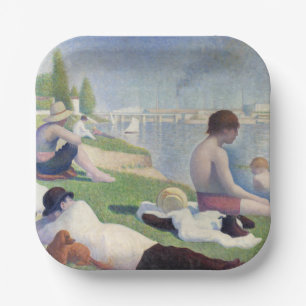 Assiettes En Carton Georges Seurat - Baignades aux Asnières