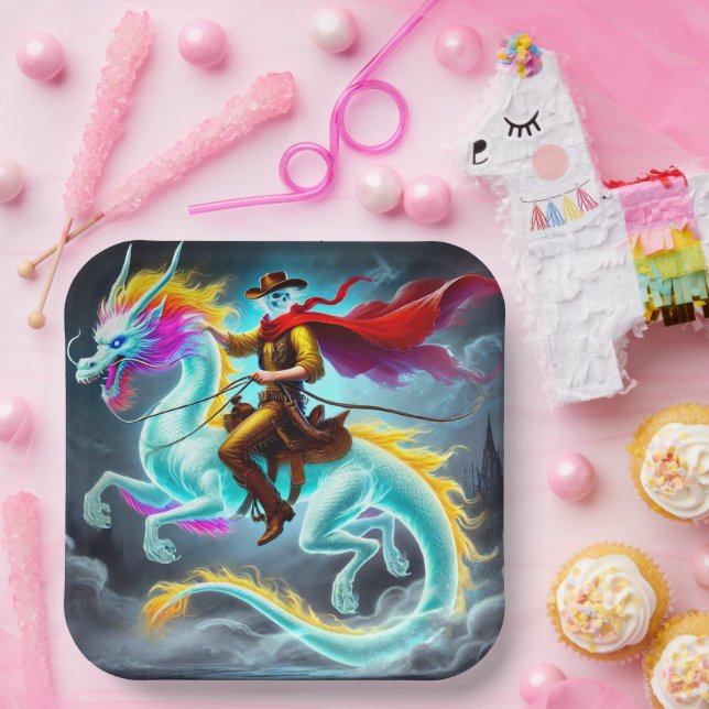 Assiettes En Carton Ghost Rider (Fête)