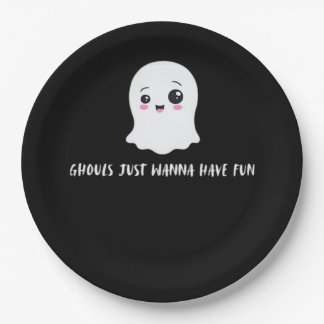Assiettes En Carton Ghouls Veux Juste Avoir Un Amusant Boo-tiful Autom