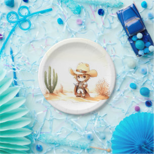 Assiettes En Carton Giddy Up C'est un Baby shower sauvage de cowboy de