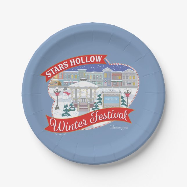 Assiettes En Carton Gilmore Girls | Stars Hollow Winter Festival (Devant)