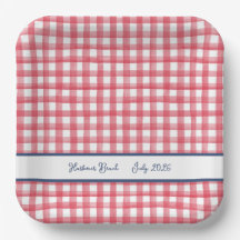 Gingham Rouge d'Été, Carreaux du 4 Juillet