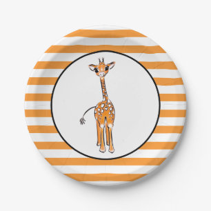 Assiettes En Carton Giraffe