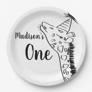 Assiettes En Carton Giraffe Zoo Animaux Wild Jungle Doodle