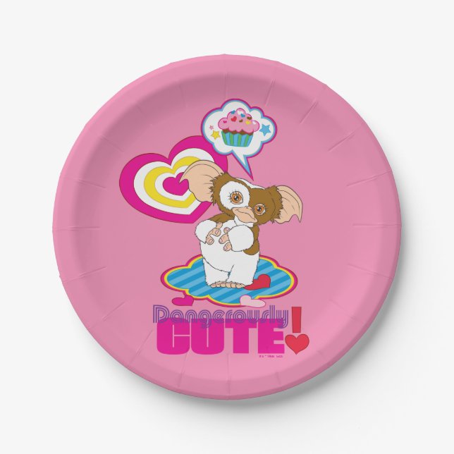 Assiettes En Carton Gizmo | Dangereusement mignon (Devant)