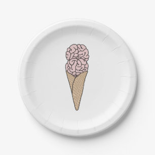 Assiettes En Carton Glace Brain Freeze