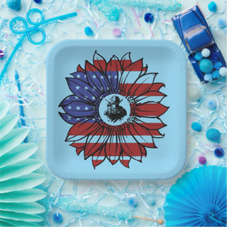 Assiettes En Carton Glorious Veterans baby blue