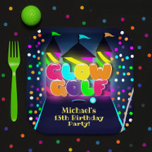 Glow Miniature Golf fête d'anniversaire