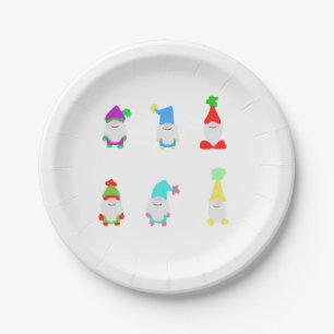 Assiettes En Carton Gnomes