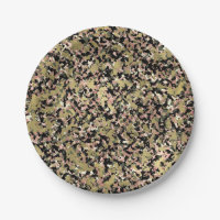 Gold Pink Green Camouflage noir fête d'anniversair