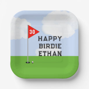 Assiettes En Carton Golf Anniversaire