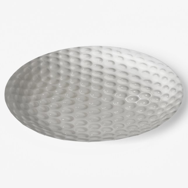 Assiettes En Carton Golf Ball Sport (Angle)