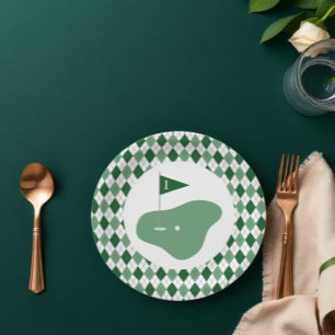 Assiettes En Carton Golf Boy 1er Anniversaire