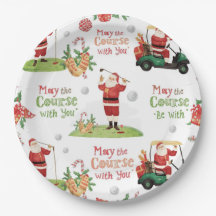 Golf Noël Père Noël Golfeur peut être avec vous
