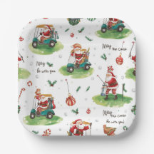 Golf Noël Père Noël Golfeur peut être avec vous
