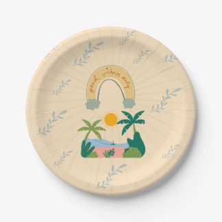 Assiettes En Carton Good Vibes Paper Plates
