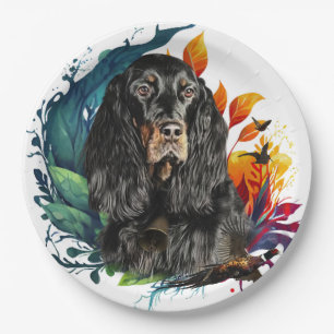 Assiettes En Carton Gordon Setter