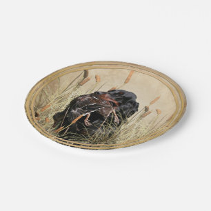 Assiettes En Carton Gordon Setter, Chasse de canard Tapestry Poster Th