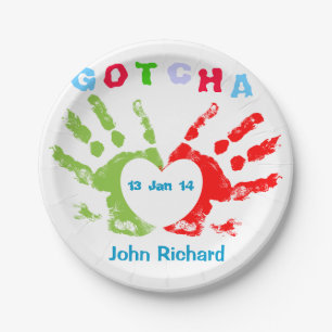 Assiettes En Carton Gotcha jour - conception d'adoption
