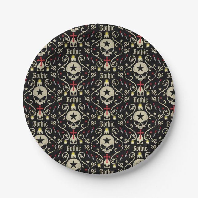 Assiettes En Carton Goth Day 22 mai (Devant)