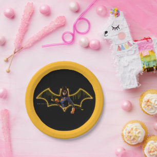 Assiettes En Carton Gotham Knights Batgirl en logo