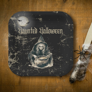 Assiettes En Carton Gothique Haunch House Witch Halloween Costume Part