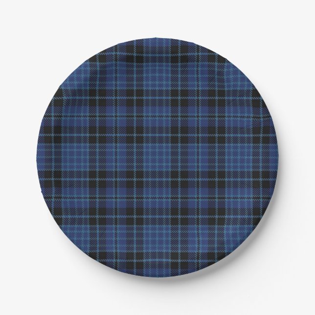 Assiettes En Carton Goût de plaid de tartan de clergé de l'Ecosse (Devant)