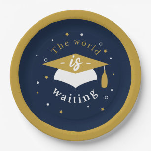 Assiettes En Carton Grad 2022 The Skys The Limit Graduation Party 