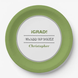 Assiettes En Carton Grad. Fête de graduation personnalisée