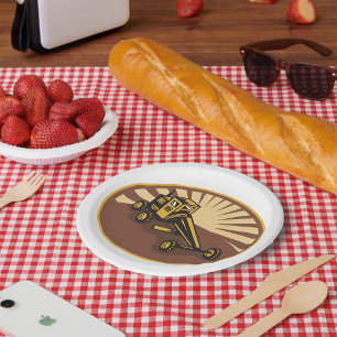 Assiettes En Carton Grader rétro