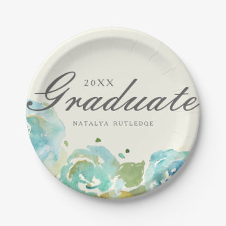 Assiettes En Carton Graduation des fleurs luxueuses