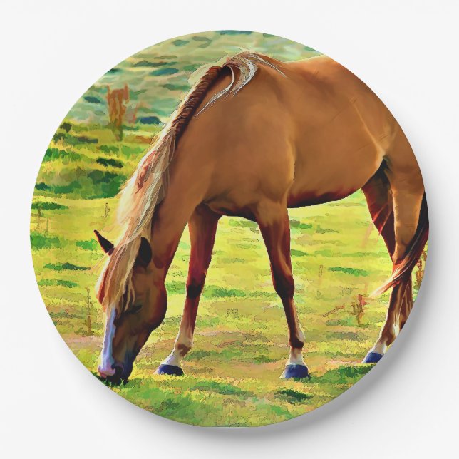 ASSIETTES EN CARTON GRAND CHEVAL DE RESSORTS (Devant)