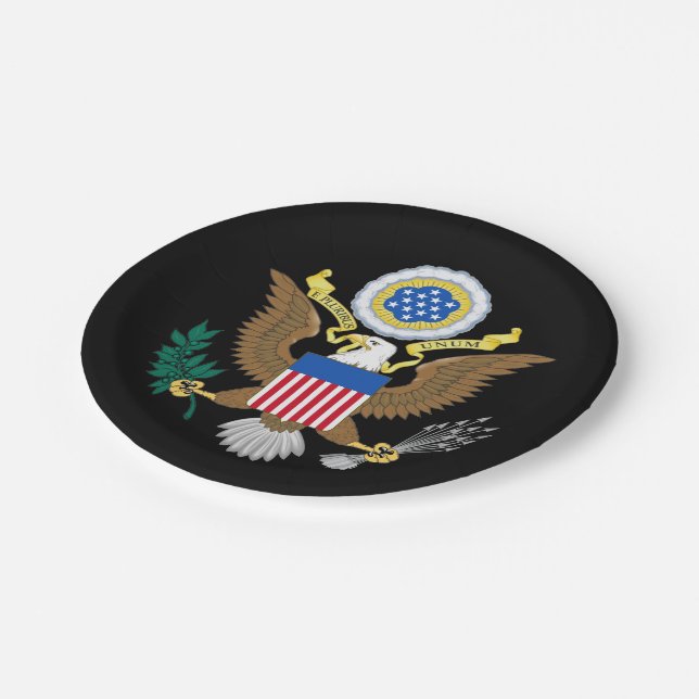 Assiettes En Carton Grand joint des Etats-Unis (Angle)