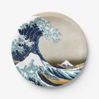Grande vague reconstituée outre de Kanagawa par