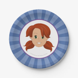 Assiettes En Carton Grandir avec l'abbaye et le plat de partie de Sam