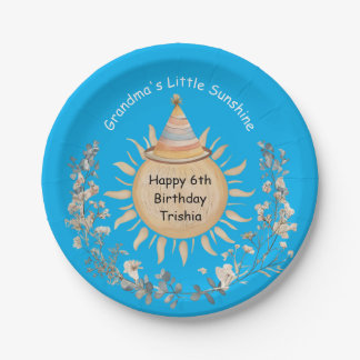 Assiettes En Carton Grandma's Little Sunshine Birthday Celebration