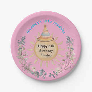 Assiettes En Carton Grandma's Little Sunshine Birthday Celebration