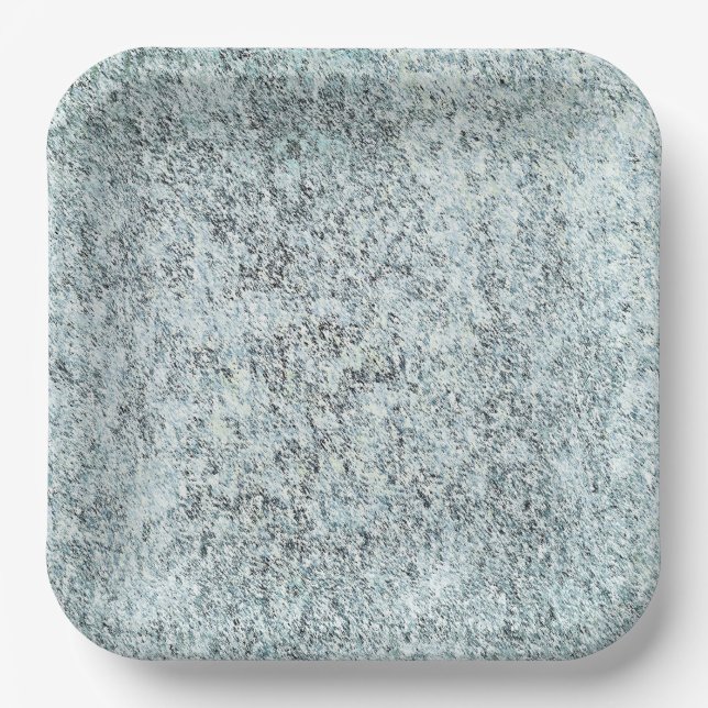 Assiettes En Carton Granite vieilli (Recto)