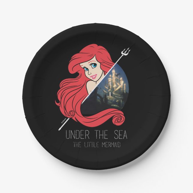 Assiettes En Carton Graphique d'Ariel Atlantis - Sous la mer (Devant)