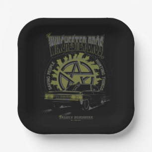 Assiettes En Carton Graphique de voiture surnaturel "The Winchester Br