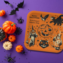Graphiques de Halloween de style vintage personnal